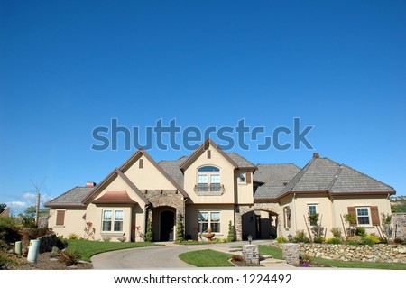 Custom home in an exclusive residential neighborhood