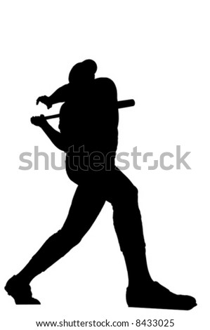 baseball player hitting. a aseball player hitting
