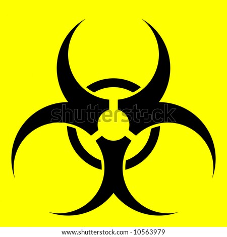 Hazardous Waste Sign. Biohazardous waste symbol