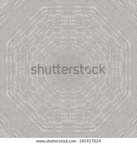 Seamless background, fabric, grey linen canvas with abstract pattern