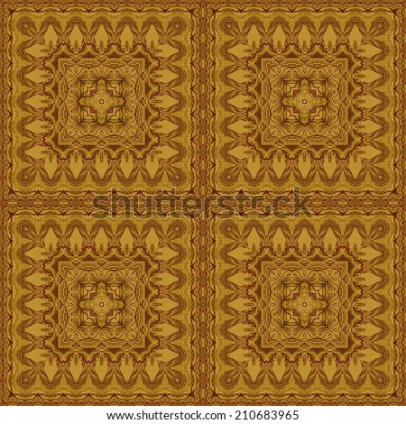 Seamless artistic background, abstract graphic pattern on wooden veneer