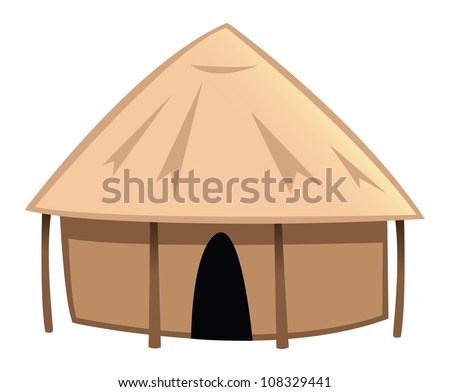 Cartoon Straw Hut