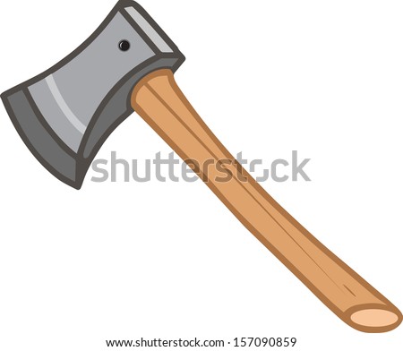 Cartoon Vector Illustration Of An Axe Wooden - 157090859 : Shutterstock