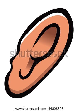 a cartoon ear