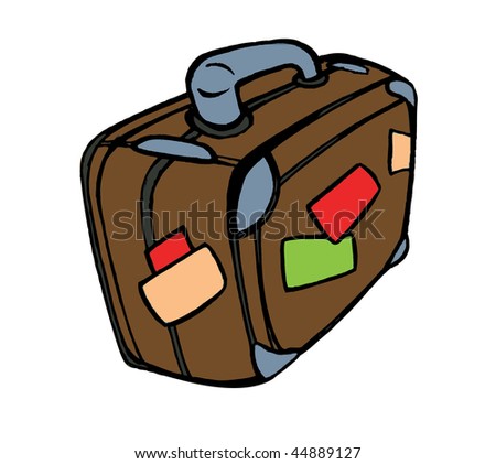 Cartoon Vector Illustration Suitcase - 44889127 : Shutterstock