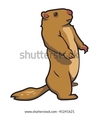 Cartoon Vector Illustration Prairie Dog - 45241621 : Shutterstock