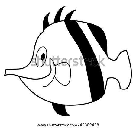 Cartoon Fish Outline