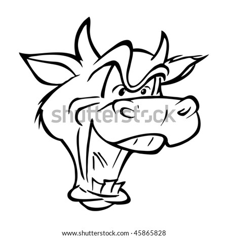 Cartoon Mad Cow