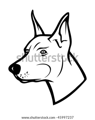 Doberman Coloring Page