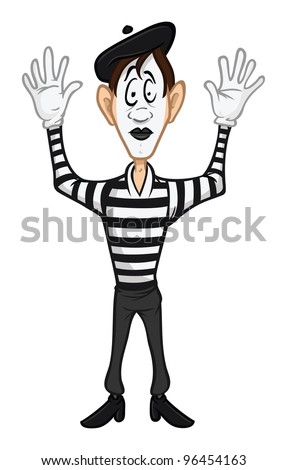 Cartoon French Mime