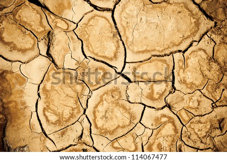 cracked desert ground as a background