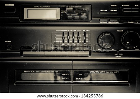 tape recorder as a background