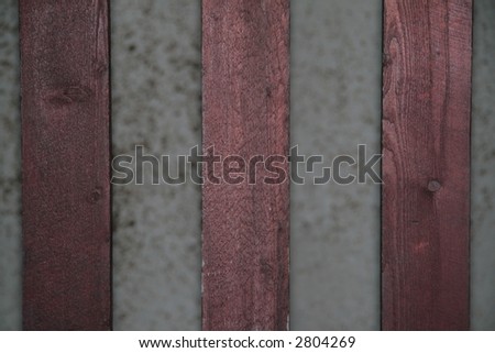 Three red boards