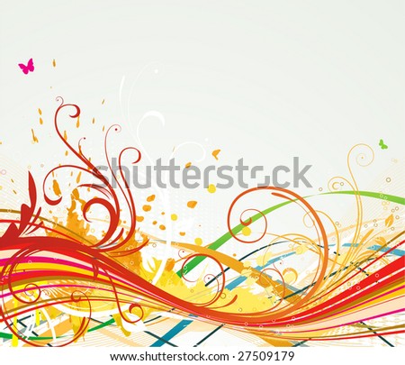 Curved Lines Vector