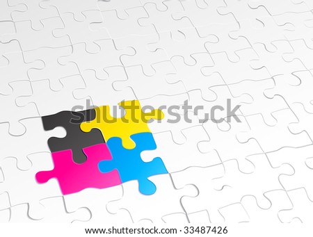 jigsaw puzzle template. jigsaw puzzle template. stock