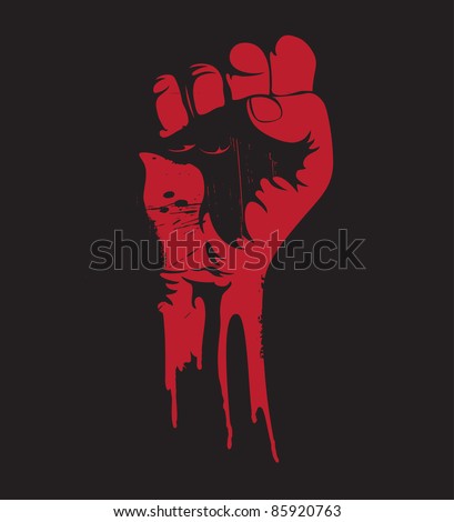 [DESIGN] Brainstorming logos Stock-vector-vector-illustration-of-a-blooding-clenched-fist-held-high-in-protest-85920763