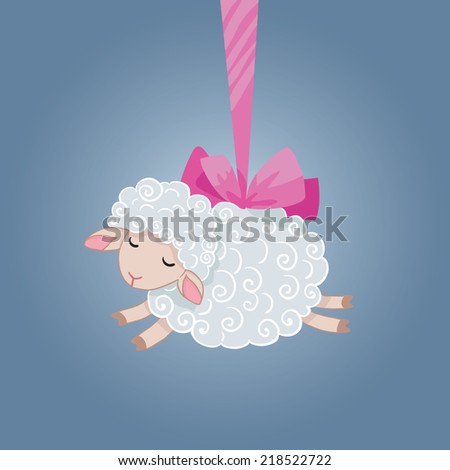 Symbol of 2015 Sheep vector illustration Symbol of 2015 Sheep vector illustration