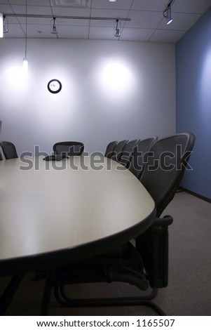 Conference Room with the empty chairs