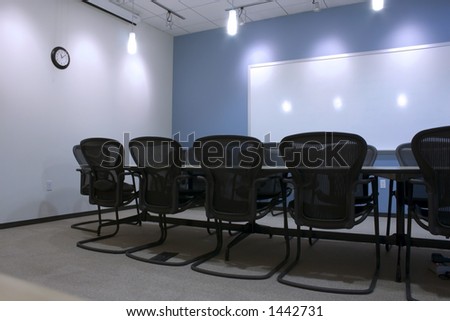 Conference Room and the empty chairs