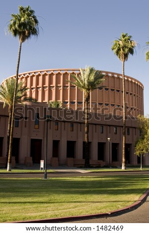 Music Building in front of the University Football Stadium - Arizona State University