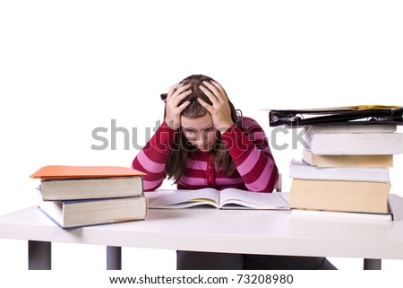 pictures for exams. student studying for exams