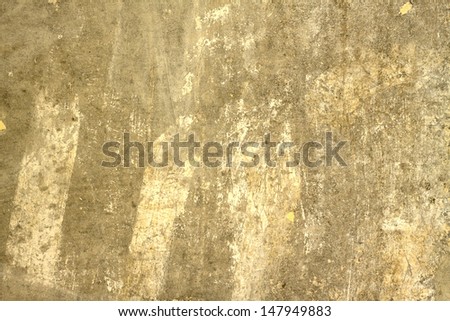 Concrete wall in house in the process of repair as background close up