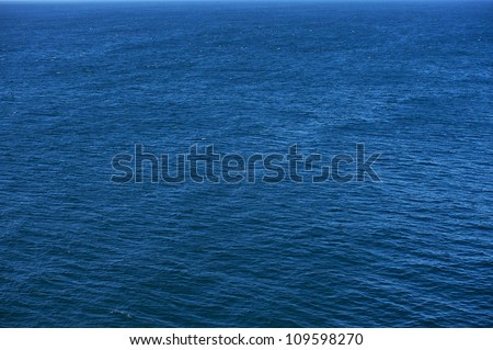 Blue Ocean Photo Background. Calm Ocean Waters. Nature Photo Collection.