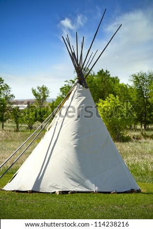 South Dakota Lakota Tribe Wigwam. A Wigwam Is A Domed Room Dwelling 