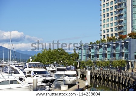 Vancouver Living - Vancouver Downtown Ocean Front. British Columbia, Canada. Canadian Cities Photography Collection.