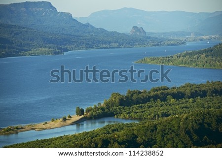 Columbia River Oregon USA - Columbia River Gorge. Nature Photography Collection.