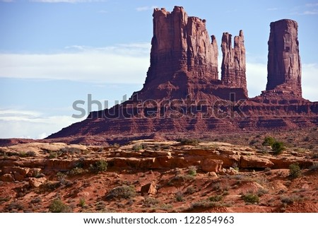 The Famous Monuments Valley - United States of America. Geological Wonder. Beautiful Arizona Landscape. Nature Photography Collection.