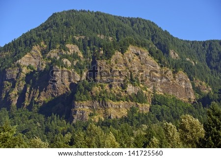 Oregon Hills. Oregon State Nature Landscape. Columbia River Gorge. Nature Photo Collection.