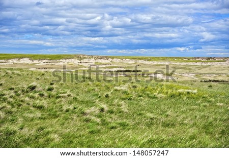 South Dakota Never Ending Prairie. South Dakota Landscape.