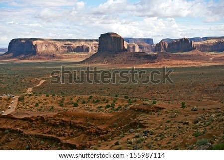 Monuments Valley Scenery. Northern Arizona Navajo Indians Tribal Park. United States of America Nature Landscapes Photo Collection.
