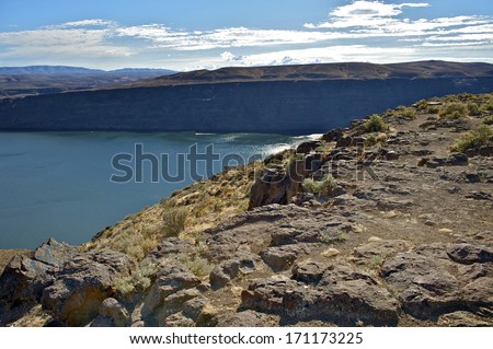 Columbia River in Eastern Washington State, United States.
