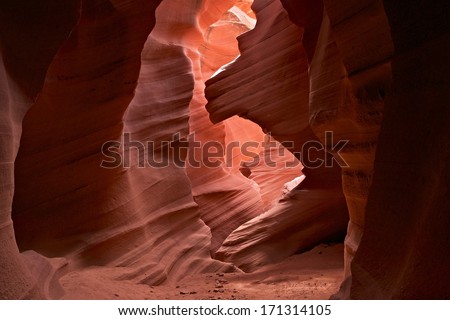 Antelope Canyon. Slot Canyon in the American Southwest. The Navajo Name for Upper and Lower Antelope Canyon. Page, Arizona, United States.