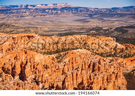 Scenic Bryce Landscape. Bryce National Park in Utah, United States. Southern Utah Landscape