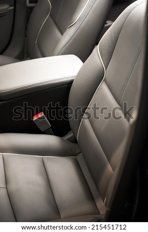 Car Front Seats. Comfortable Leather Car Seats.