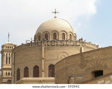 Hanging Coptic Church  (El Muallaqa)in old Cairo, Egypt, Africa