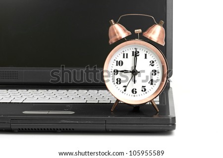 Conceptual shot of office work in relation with time efficiency.