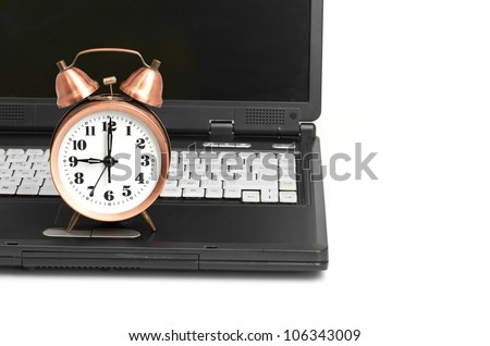 Conceptual shot of office work in relation with time efficiency.