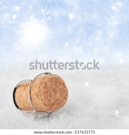 New Year\'s Champagne cork new year\'s 2015