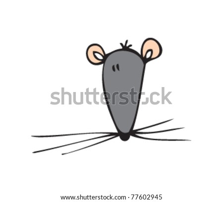 stock vector Drawing of a rat