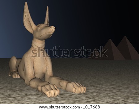 anubis egyptian god. stock photo : Egyptian god