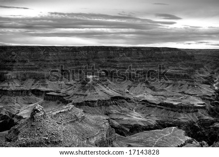 Grand Canyon in Black and white