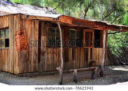 An Old rustic cabin in the Southwest