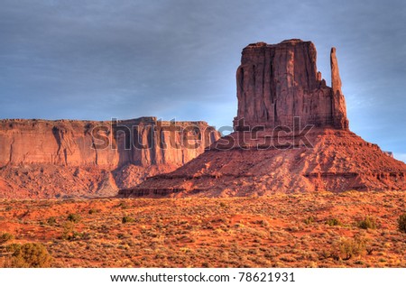 A Warm Dawn over Monument Valley Arizona