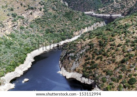 The river Duero and his ravine; Spain.