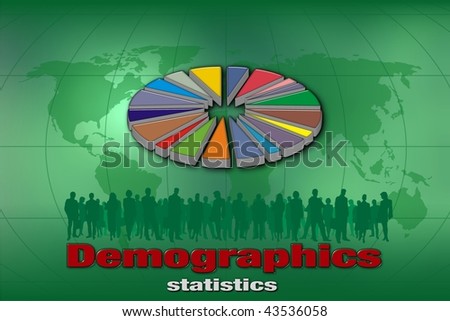 Demographic statistics pie.