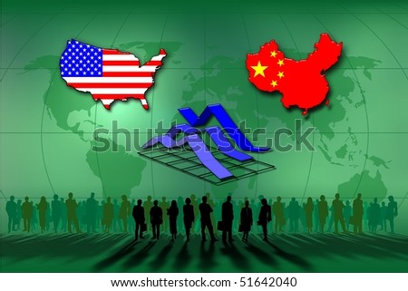 Business and statistics. United States and China.